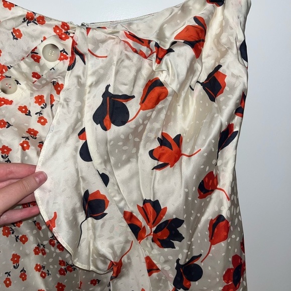 Self-Portrait Floral Asymmetrical Midi Skirt - Picture 4 of 9